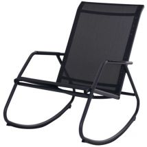 Relax Noa Schaukelstuhl Graphit Grau
