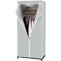 Relax4life - Armoire de Rangement en Tissu Non-tissé avec Structure Métallique, Penderie de Vêtement Pliable avec Grand Espace de Stockage pour
