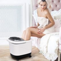 Relax4life - Pediluvio Idromassaggio Elettrico 3 in 1 con Doccia, Riscaldamento Rapido e Mantenimento Temperatura, Sterilizzazione a Infrarossi e