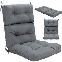 Coussin de Chaise à Bascule, Coussin de Chaise Adirondack avec Sangles de Fixation, Coussin d'Assise/Dossier, Coussin de Chaise en Mousse