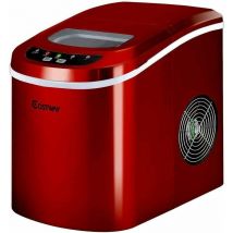 RELAX4LIFE Macchina Ghiaccio 2,2 L, Fabbricatore Cubetti 12 kg in 24 H, Ciclo Produttivo 6-13 Minuti, Tecnologia a Infrarossi, Funzionamento
