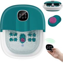 Pediluvio Massaggiatore Piedi con Bolle di Vibrazione e Rulli, Idromassaggio Piedi con 3 Temperature Regolabili e Timer 20-60 Min, Perfetto per
