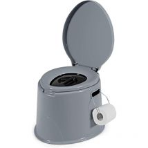 Toilette Portatile per Interni ed Esterni per Canottaggio, wc da Campeggio per Auto e Viaggio, wc Portatile con Busta di Plastica, capacità di 5 kg,