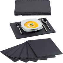 Assiettes en ardoise lot de 12 Planches en ardoise 30x40 cm Plateau de fromage ardoise