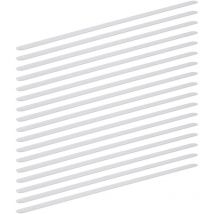 Relaxdays - Bandes antidérapantes set de 17 longueur 60 cm escalier carrelage autoadhésif douche, transparent