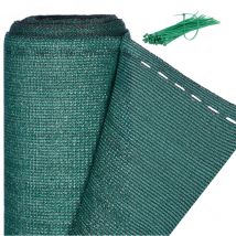 Relaxdays - Brise-vue, Paravent pour les clôtures et rambardes, Tissu hdpe, Anti-UV, 1,8 x 50 mètres, vert