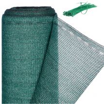 Relaxdays - Brise-vue, Paravent pour les clôtures et rambardes, Tissu hdpe, Anti-UV, 1 x 50 mètres, vert