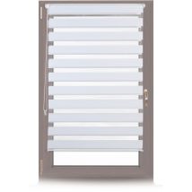 2x Doppelrollo Klemmfix Im Set, Seitenzugrollo Ohne Bohren, Duo-rollo Zum Klemmen, Klemmrollo, 85 X 150 Cm, Weiß