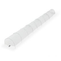 Folientunnel, 7 m Länge, pvc Gewächshausfolie, 10 Tunnelbögen, Frühbeet, Aufzucht, Pflanzentunnel, transparent - Relaxdays