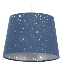 Lampe pour chambre d'enfants Etoiles, Abat-jour avec motif ciel étoilé, enfants,abat-jour rond, couleurs - Relaxdays