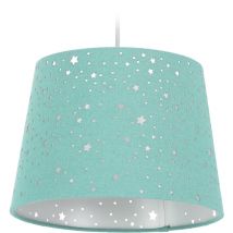 Lampe pour chambre d'enfants Etoiles, Abat-jour avec motif ciel étoilé, enfants,abat-jour rond, couleurs - Relaxdays