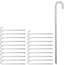 Ancres de sol, lot de 20, longues sardines de tente, pavillon, trampoline, acier zingué de 45 cm, argenté