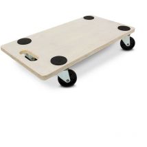 Relaxdays - Planche de transport à roulettes, pratique, charge maximale : 200 kg, hlp : 11 x 58 x 30 cm, nature