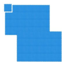 Relaxdays - Tapis de sol 48 nattes pour fitness et appareils de sport, eva, sans bpa, superficie 4,32 m², lxP 30x30 cm,bleu