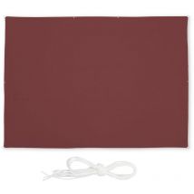 Voile d'ombrage rectangle, 3,5 x 4,5 m, anti-UV, imperméable, toile balcon, camping, terrasse, jardin, rouge - Relaxdays