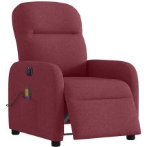 Vidaxl - Massagesessel Elektrisch Weinrot Stoff