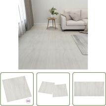 Inlife - The Living Store PVC-Fliesen Selbstklebend 20 Stk. 1,86 m² Creme - pvc Fliesen - Vinyl Boden - Selbstklebender Bodenbelag - Wohnraum