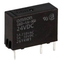 Rele 24Vdc, 1Cto no 5A/250Vac Omron
