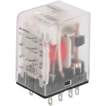 Relé electromagnético de potencia de 220 V CA, 5 A, 220 V CA, DPDT, 1 pin