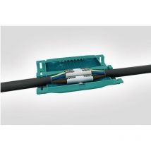 Hellermanntyton - Joint de câble en gel 3x0,5 - 3x2,5 - Kit de raccordement rapide + gel vert relifix v31.5