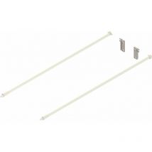 Blum - Reling Set für Frontauszug (Möbelbeschlag), Länge 550 mm Stahl cremeweiß