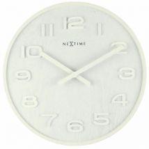 Nextime - 3096WI reloj de mesa o pared Reloj de cuarzo Círculo Blanco