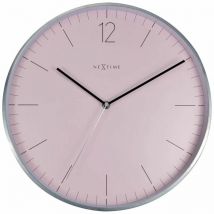 NeXtime Essential Silver Reloj de cuarzo Alrededor Rosa, Plata