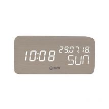 Reloj despertador madera blanc