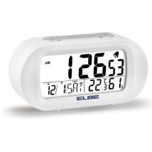 Reloj despertador termometro y luz Elbe bl
