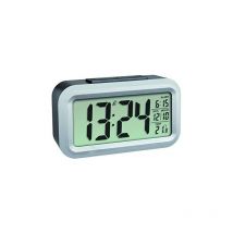 TFA-Dostmann lumio plus Reloj despertador digital Negro, Plata