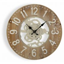 Versa - Reloj de pared 40 x 4,5 x 40 cm metal madera mdf