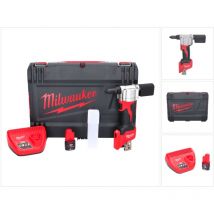 Milwaukee - Remachadora sin cable M12 BPRT-201X 12 v 20.32 mm + 1x batería recargable 2.0 Ah + cargador + caja hd ( 4933464406 )