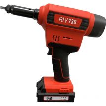 Remachadora a bateria de litio para insertos M3-10 18,0V 2,0Ah Rivit RIV730