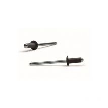 Bralo - Remache ø 4,8 x 18 Alu/Ac L.Negro 9005 250 Pz