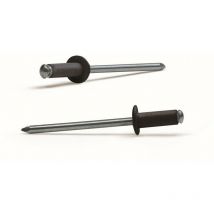 Remache flor ø 4,8 x 21 alu/ac l. negro 9005 250 pz