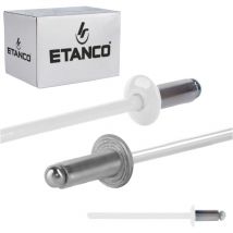 Etanco - Remaches abiertos de aluminio 3,2x6 mm RAL9010