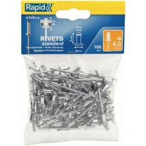 Estándar Remaches Ř 4 X 8 Mm 100 Unidades Rápido
