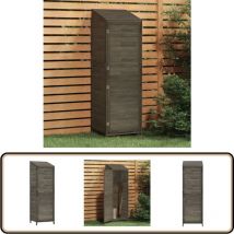 Remise de jardin Anthracite 55x52x174,5 cm Bois de sapin solide - Abris De Jardin - Cabane De Jardin - Abri De Jardin Bois - Remise De Jardin