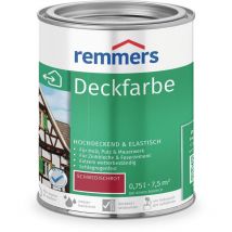Deckfarbe Schwedischrot, 0,75 Liter, Deckfarbe Für Innen Und Außen, Wetterschutzfarbe Viele Untergründe, Hochdeckend, Wetterfest - Remmers