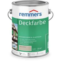 Deckfarbe Hellgrau, 2,5 Liter, Deckfarbe Für Innen Und Außen, Wetterschutzfarbe Viele Untergründe, Hochdeckend, Wetterfest - Remmers