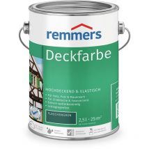 Remmers - Deckfarbe flaschengrün, 2,5 Liter, Deckfarbe für innen und außen, Wetterschutzfarbe viele Untergründe, hochdeckend, wetterfest