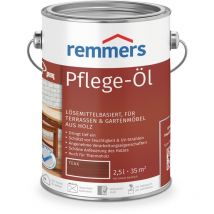 Pflege-Öl teak, 2,5 Liter, Holzöl für Holz innen und außen, wasserabweisend, wetterfest, für Gartenmöbel und Holzterrassen geeignet - Remmers