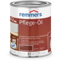 Remmers - Pflege-Öl teak, 0,75 Liter, Holzöl für Holz innen und außen, wasserabweisend, wetterfest, für Gartenmöbel und Holzterrassen geeignet - teak