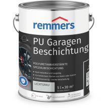 Remmers - pu Garagenbeschichtung lichtgrau, matt, 5 Liter, Beton- und Bodenfarbe, für Garagen, abriebfest und beständig gegen Weichmacher