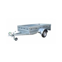 Okoru - Remolque Coche Acero Galvanizado De 200x134cm Con Tablero Fenólico. Carga Útil 583kg. Mma 750kg. Para Jardín Y Bricolaje.