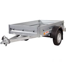 Okoru - Remolque galvanizado de 160x120cm. Carga útil de 390kg. mma 500kg. Para jardín y bricolaje.