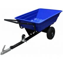 Remorque atv Jardin Transportation Inclinable Quad Ferme Puissant Tracteur Chargement Utilité Chariot Roues Pneumatiques