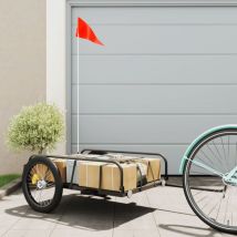 Maisonchic - Remorque de vélo noir 135x70x37 cm fer WRG954338 design in