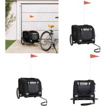 Remorque de vélo pour animaux de compagnie noir - remorque de vélo pour animaux de compagnie - remorques de vélo pour animaux de compagnie - Home &