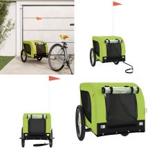 Remorque de vélo pour animaux de compagnie vert et noir - remorque de vélo pour animaux de compagnie - remorques de vélo pour animaux de compagnie